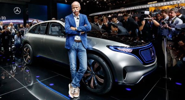 Electric concept SUV Mercedes EQ, new era of the development of electric cars
