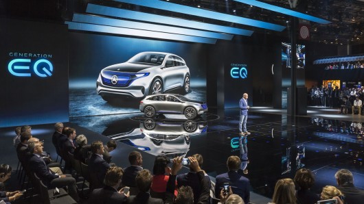 Electric concept SUV Mercedes EQ, new era of the development of electric cars