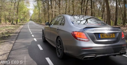 The battle of the Mercedes-AMG E63 S, BMW M5 and Audi RS7: a View from the inside