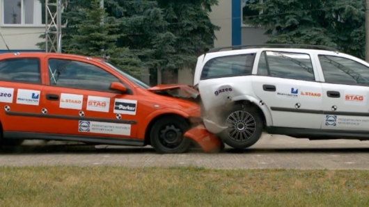 A gas explosion because of the accident? It is almost impossible