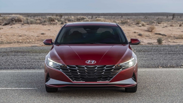 Hyundai showed a video of the new Elantra on all sides