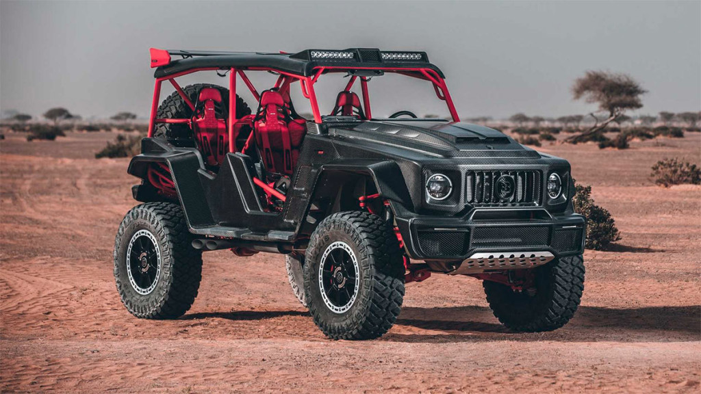 Brabus turned the Gelendvagen into a 900-horsepower buggy with a clearance of 53 cm