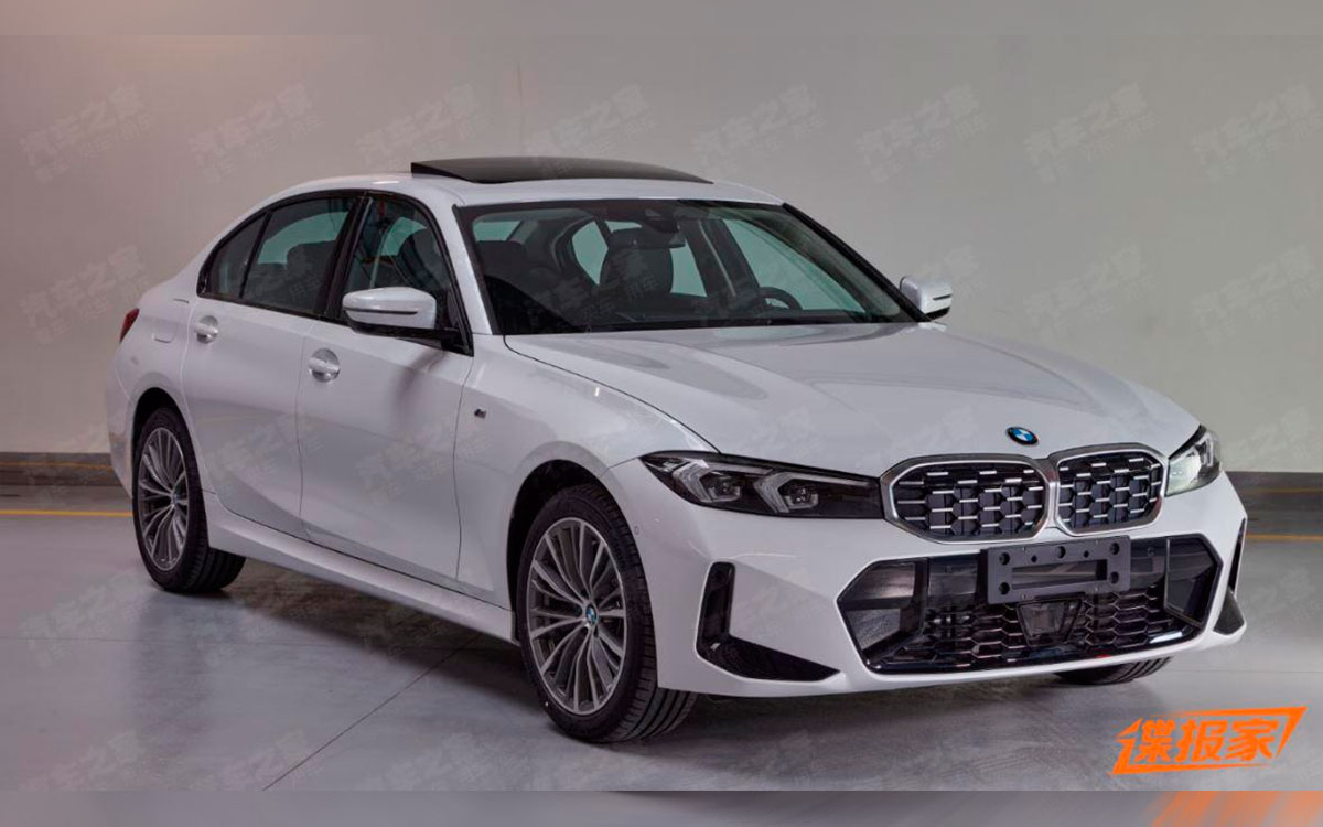 Published photos of the restyled BMW 3 series