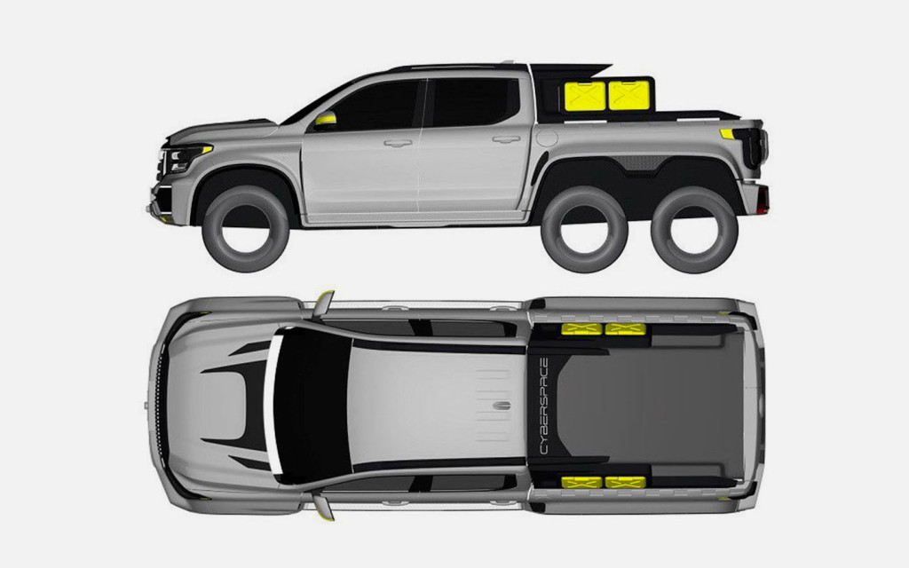 Chinese Great Wall will create a six-wheeled pickup truck. First images