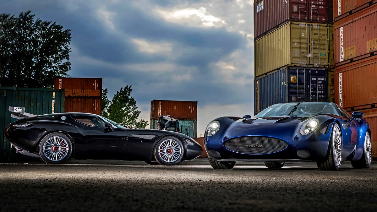 Atelier Zagato presented the Mostro Barchetta open coupe with a Maserati engine