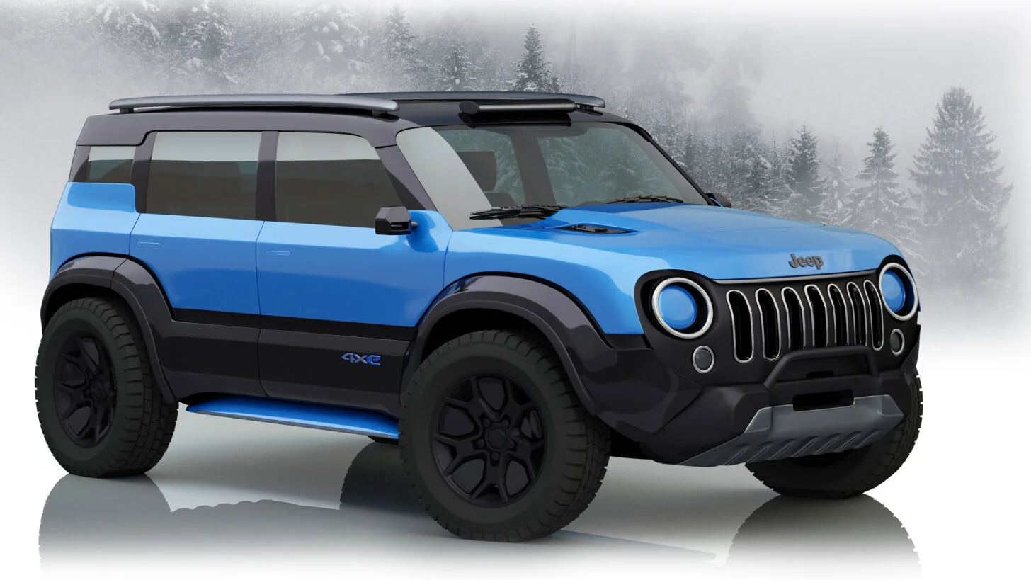 New all-electric Jeep Renegade SUV revealed in first photo renders