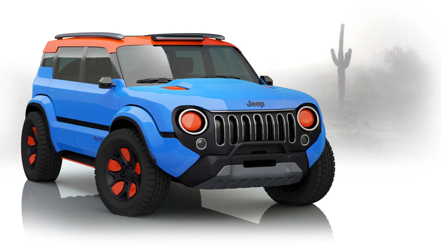 New all-electric Jeep Renegade SUV revealed in first photo renders